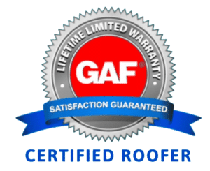 Gaf certified Roofer shows seal of approval