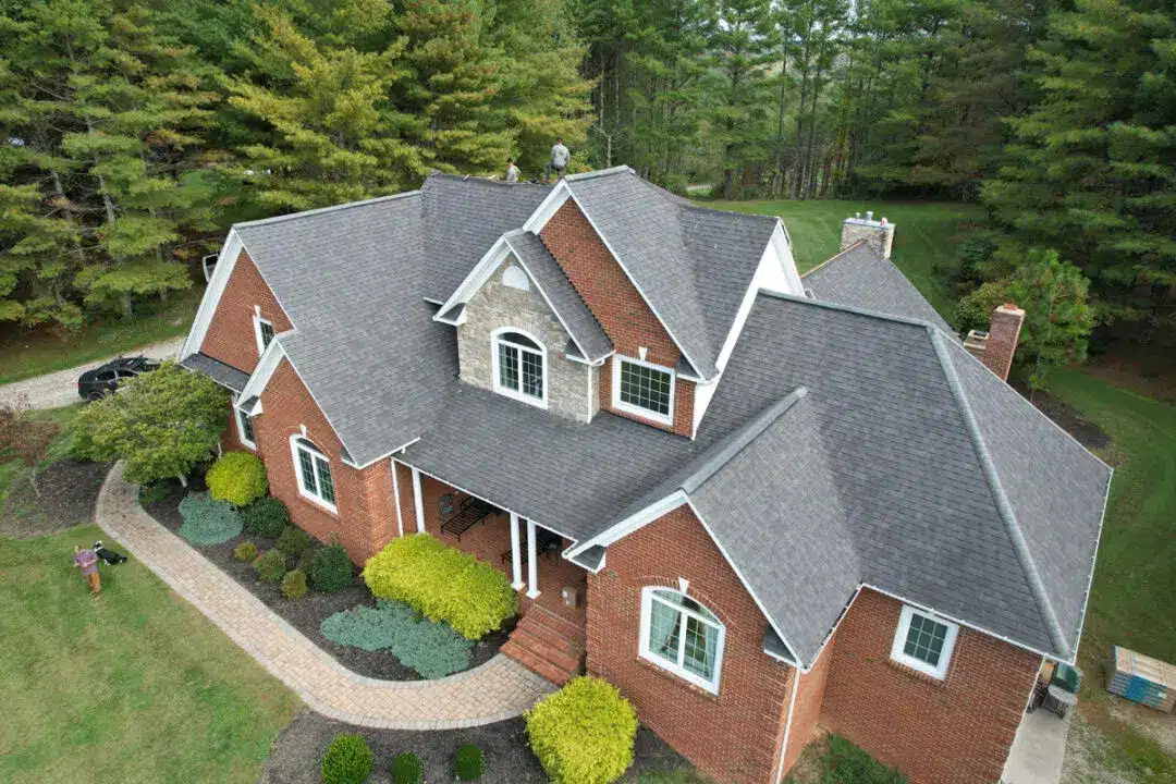 Roofing job under construction Floyd